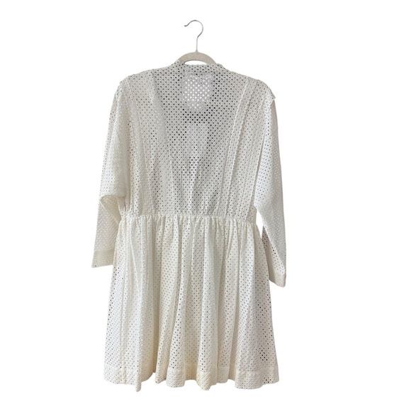 NEW IRO Paris Leonore Semi Sheer Mini Dress US Size 8 (40) WHITE Cocktail Party - Picture 9 of 12